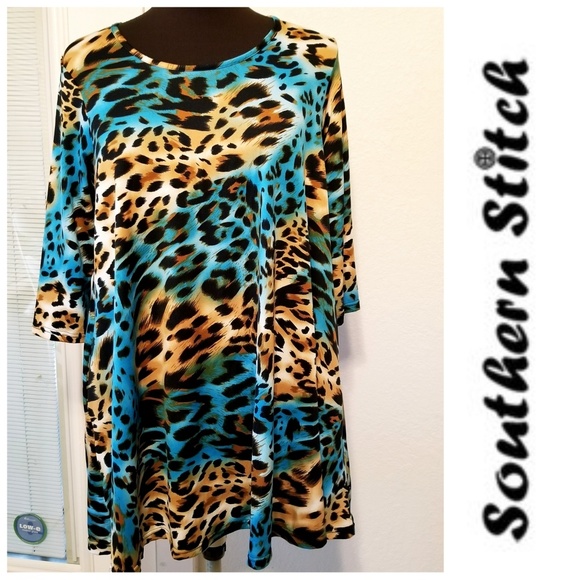 Southern Stitch Tops - Southern Stitch Animal Print Blouse